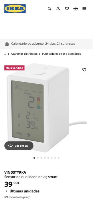 Ikea VINDSTYRKA air quality sensor