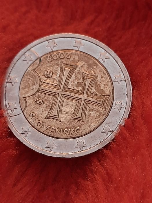 Stara moneta 2 euro 2009 r Slovenko
