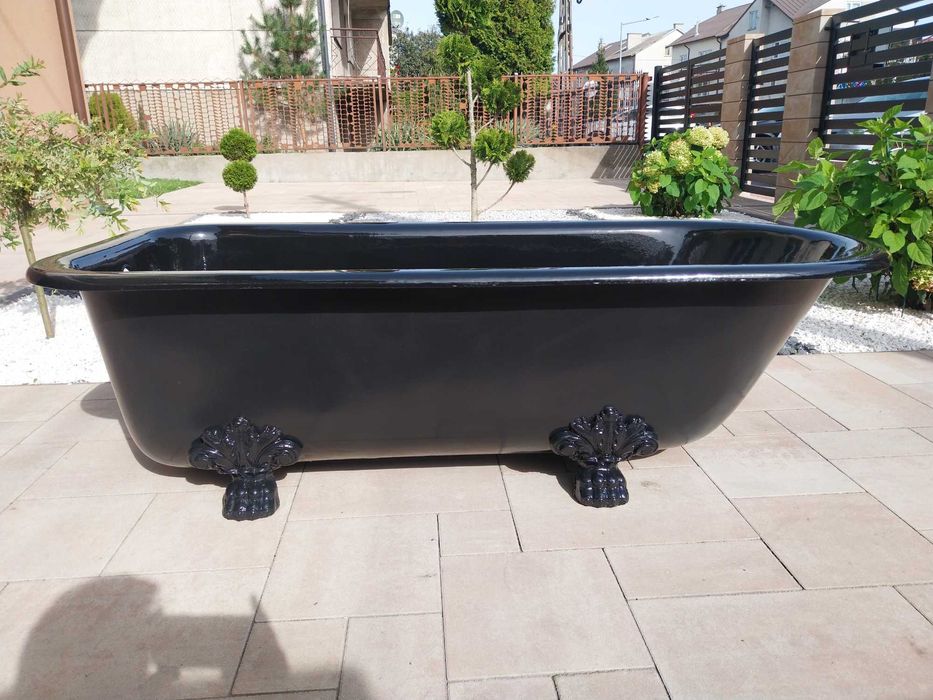 Wanna żeliwna 170cm czarna
