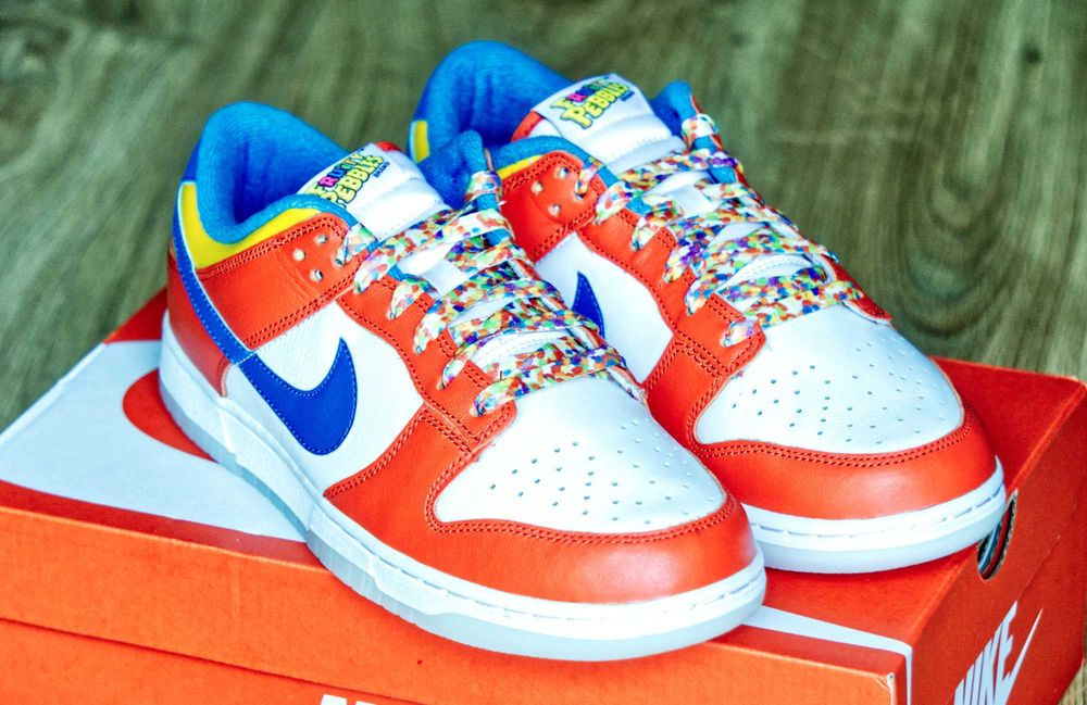Nowe buty NIKE Dunk Low QS Lebron James Fruity Peebles 42