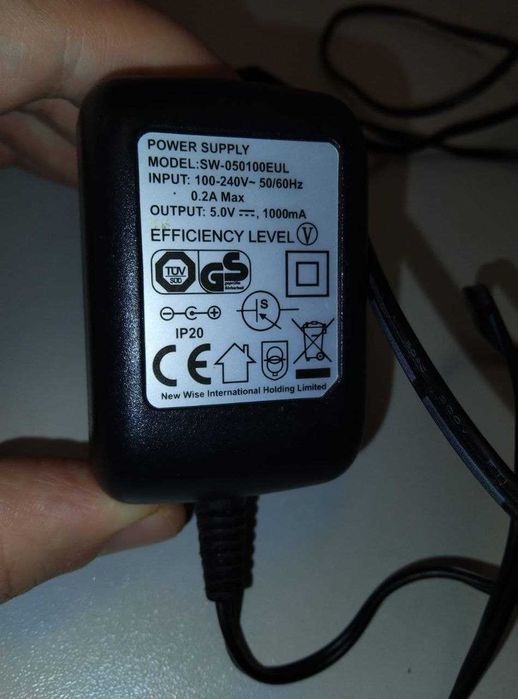Блок живлення 5V 1000mA (1A) з кутовим штекером