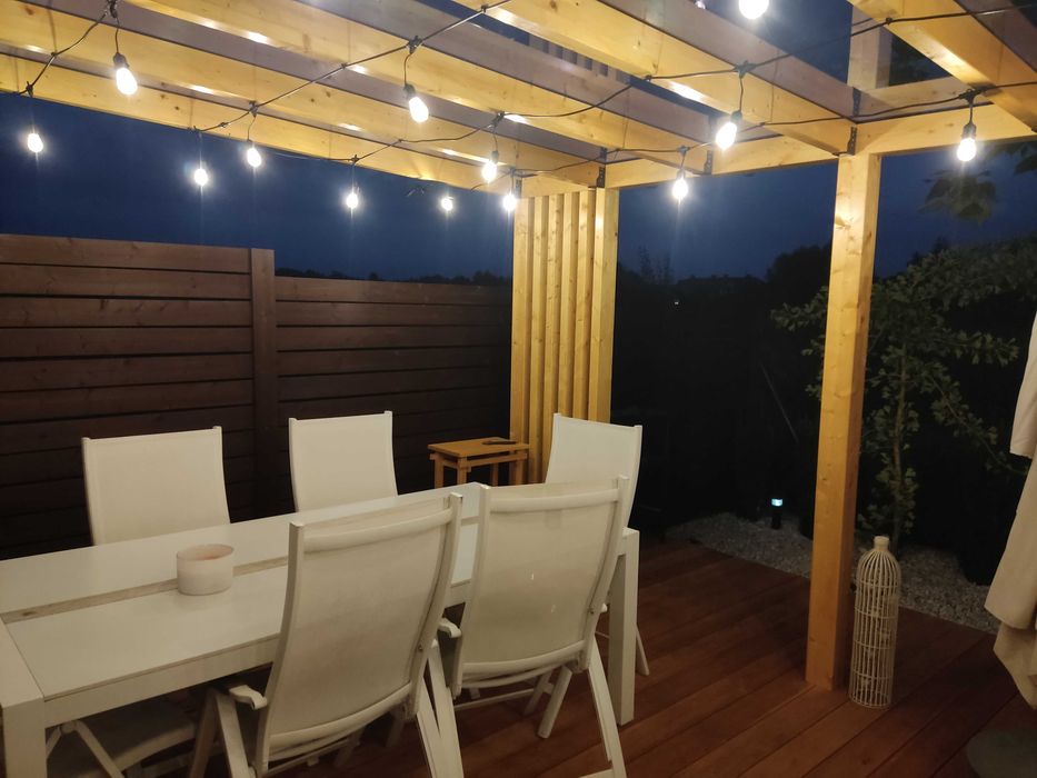 nowoczesna zabudowa tarasu, balkonu  | na wymiar | premium | terminowo | poliwęglan | zadaszenie | pergola | altanka | ścianki | konstrukcja drewniana