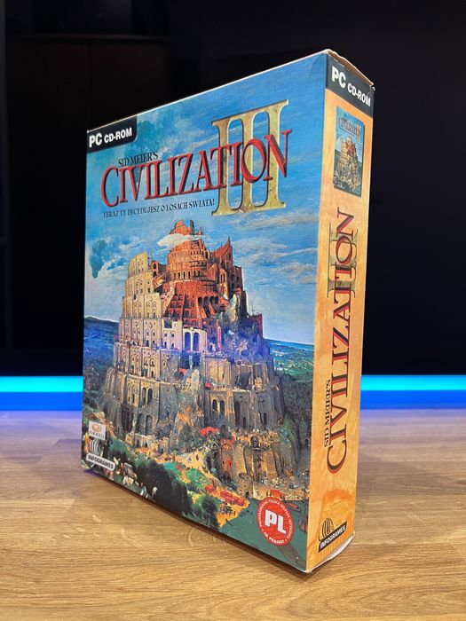 Sid Meier’s Civilization III 3 (PC PL 2002) BIG BOX polskie wydanie