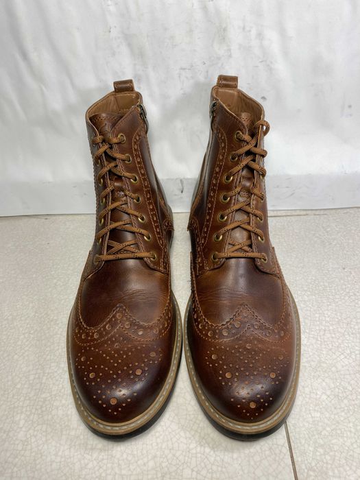 clarks marron мужские кожаные ботинки оксфорды 43-44р 27,5см оригинал