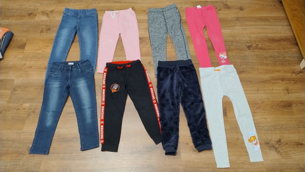 Paka ubrań dziewczynka rozmiar 128