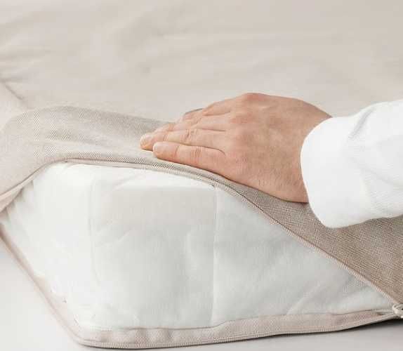 2 Colchões molas ensacadas, extra firme/bege, 80x200 cm