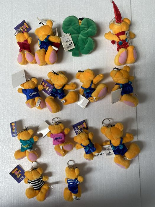 Peluches porta chave e de colar ao vidro