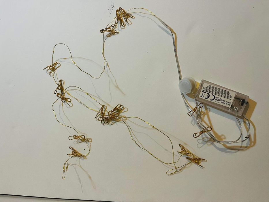 Złote lampki lampa chill vibe pokojowe