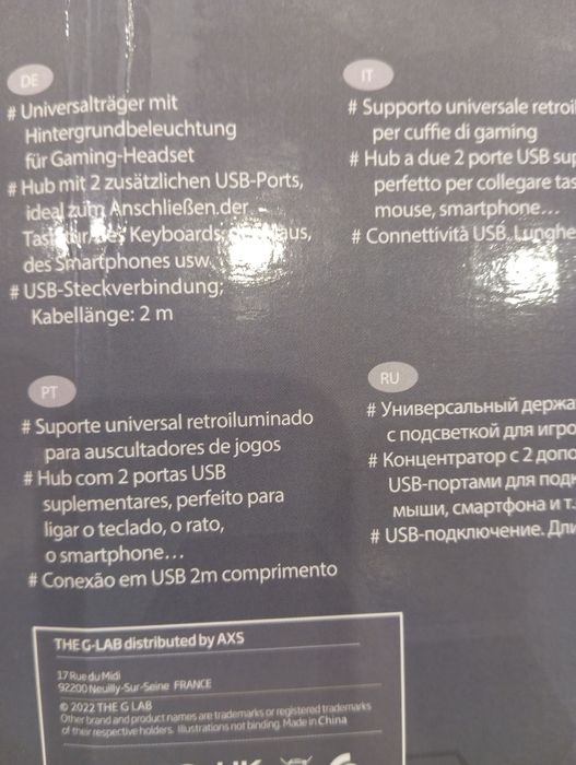 Suporte para auscultadores