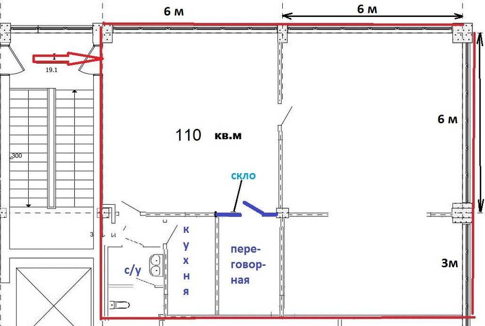 Оренда офісу, Центр, Поділ, 110 м2, з панорамним видом на Воздвиженку