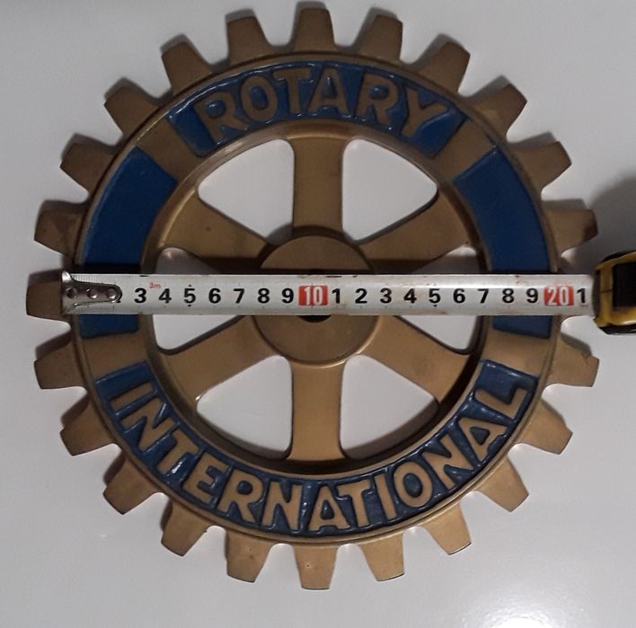 Emblema metálico antigo Rotary International