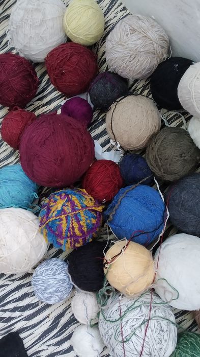 Продам нитки для вязания б/у