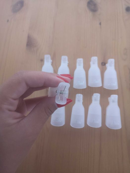 Clips para remover verniz gel - 10 unidades