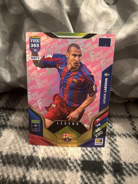 Kartą panini legend Larsson