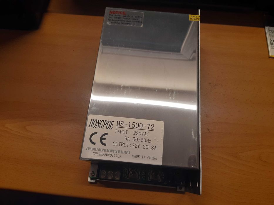 Fonte de alimentação 72V 20A