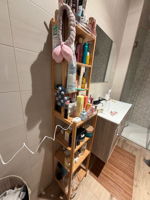 Móvel wc com prateleiras