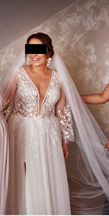 Sukienka Ślubna - Piękna, Używana, Stan Bardzo Dobry