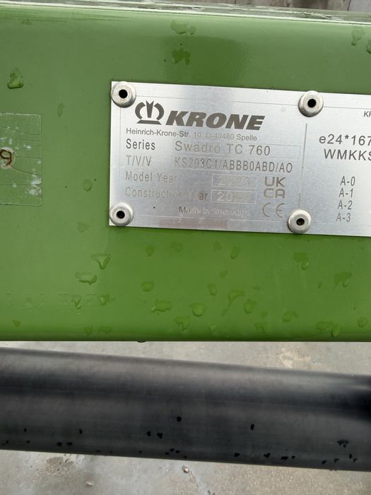 Zgrabiarka Krone Swadro TC 760