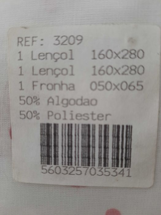 Lençóis Cama Casal Novos 160x280