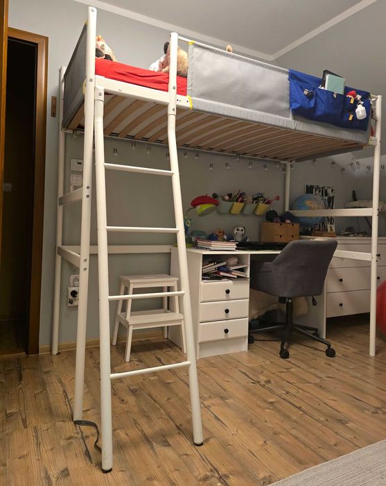 Łóżko piętrowe Vitval IKEA z materacem Dreamzone Standard 100 JYSK