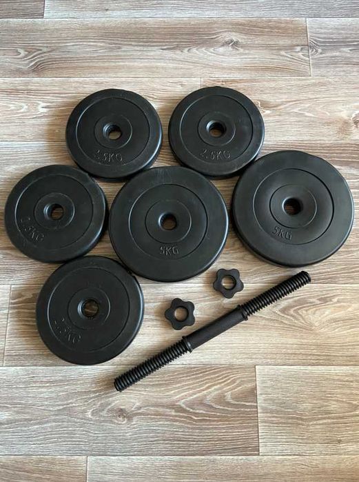 Гантелі 2 по 20 кг розбірні композитні гантели 20 кг разборные