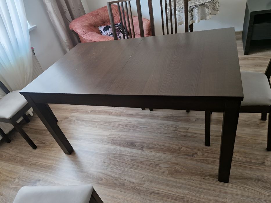 Stół Rozkladany IKEA + Krzesła 6 sztuk