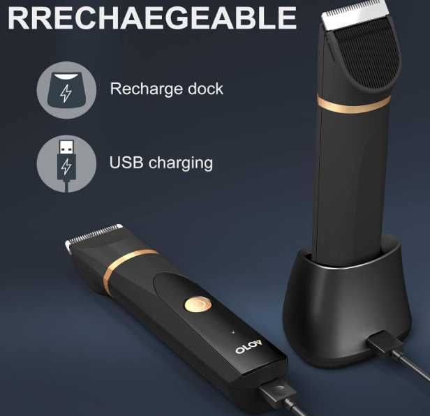 OLOV YP-7032  Golarka do ciała trymer kulkowy stacja ładująca USB