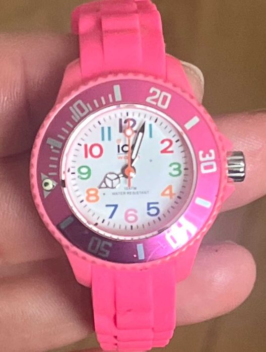 ICE Watch Kids różowy zegarek dziecięcy silikonowy neon