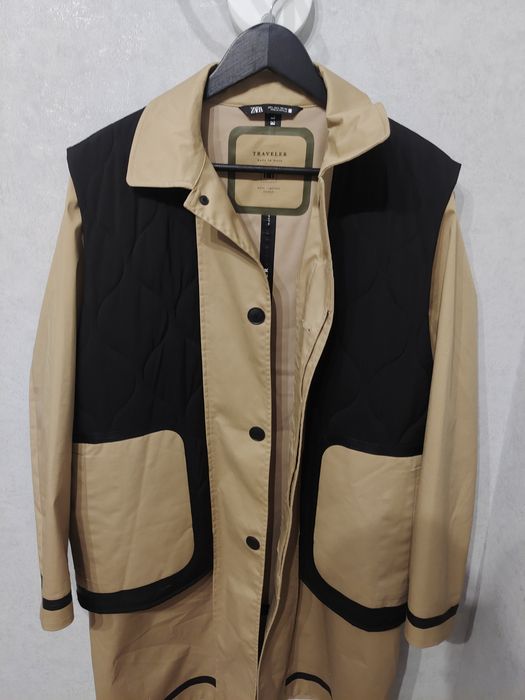 Пальто плащ тренч Zara чоловіче унісекс