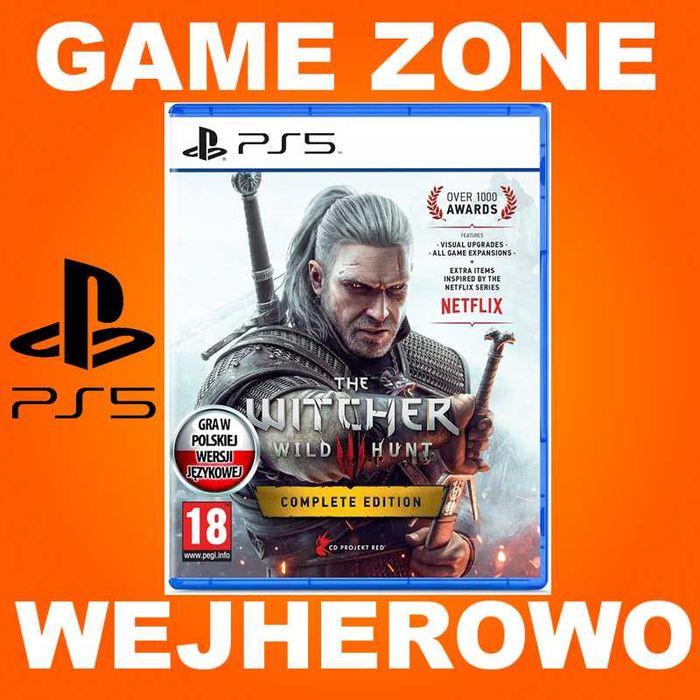 Wiedźmin 3 Dziki Gon Edycja Kompletna PS5 Dubbing = PŁYTA PL