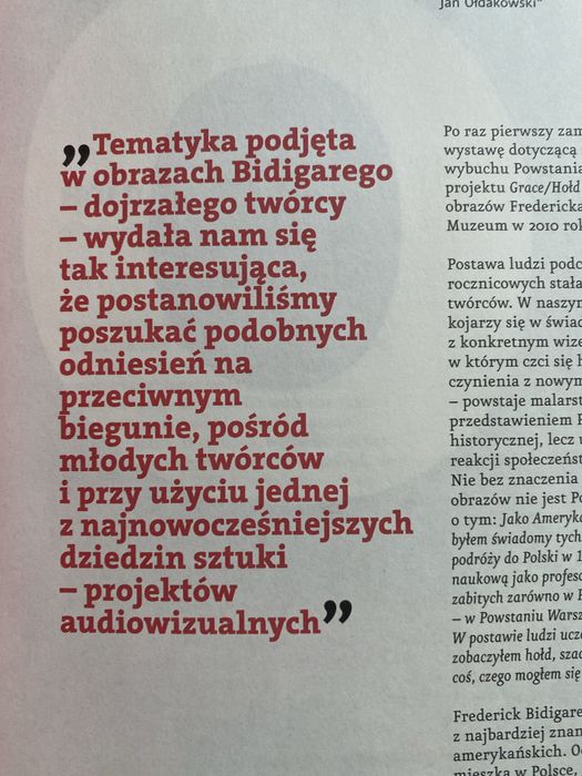 Frederick Bidigare Grace Hołd album muzeum powstania