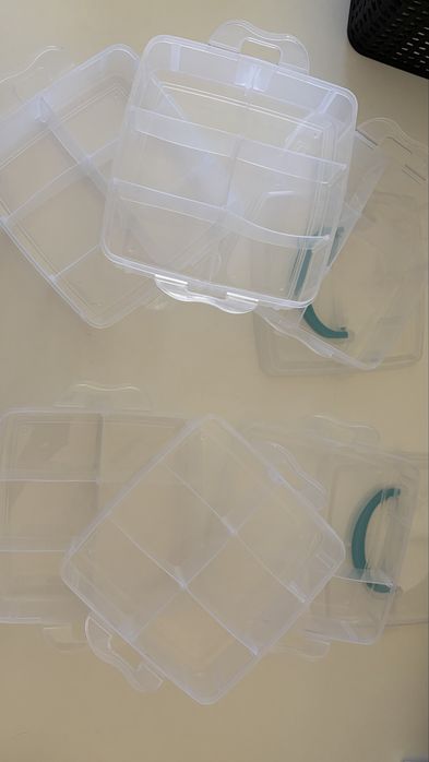 Two plastic boxes for storing small items488156887705210882