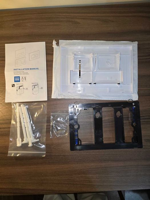 Placa Dupla Descarga Branca para Autoclismo Embutido – Nova