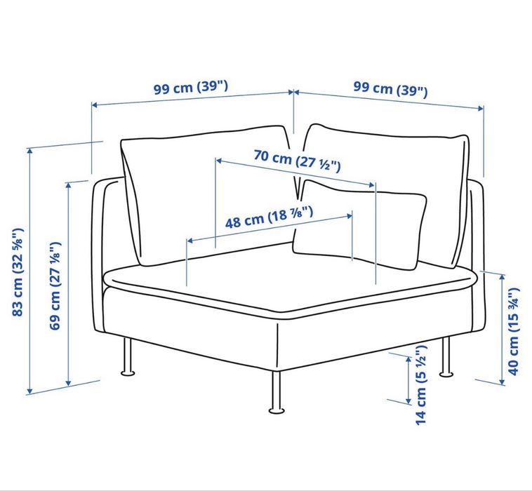 Narożnik sofa Soderhamn ikea