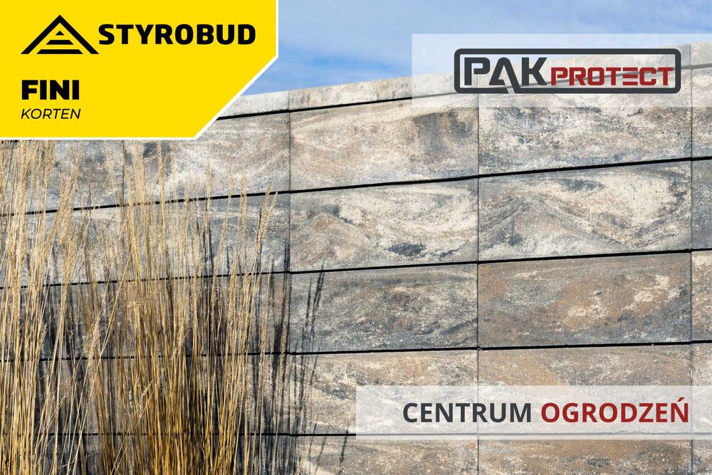 Pustak bloczek ogrodzeniowy FINI Ogrodzenie nowoczesne Modułowe