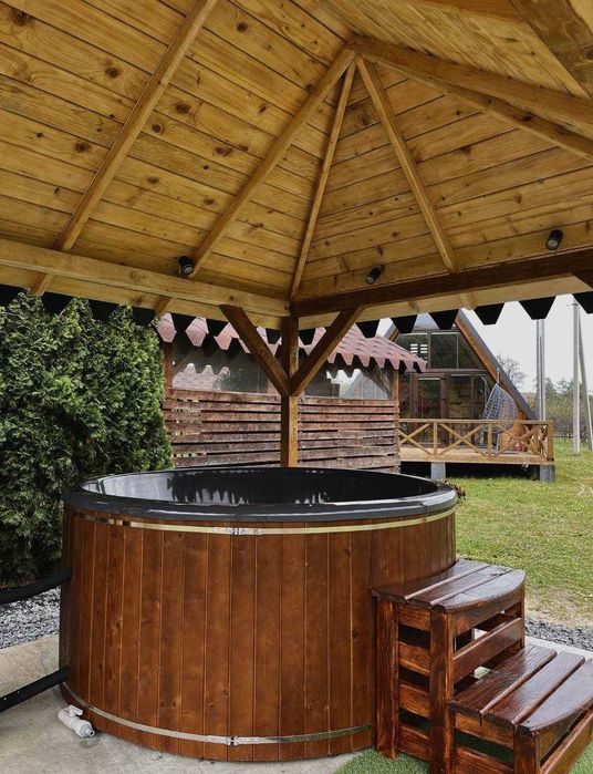 Вуличне джакузі на дровах. Чан від виробника.