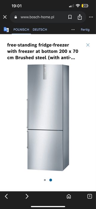 bosch lodowka sn-t kgn49h70