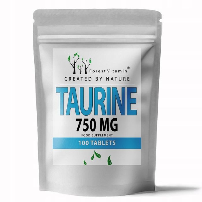 tauryna 750mg taurine 100tab mocna regenaracja