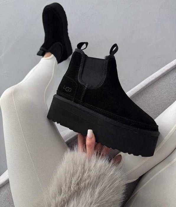 Угги/Угг/Уггі/Уги/Угі/UGG Australia Platform Chelsea Black