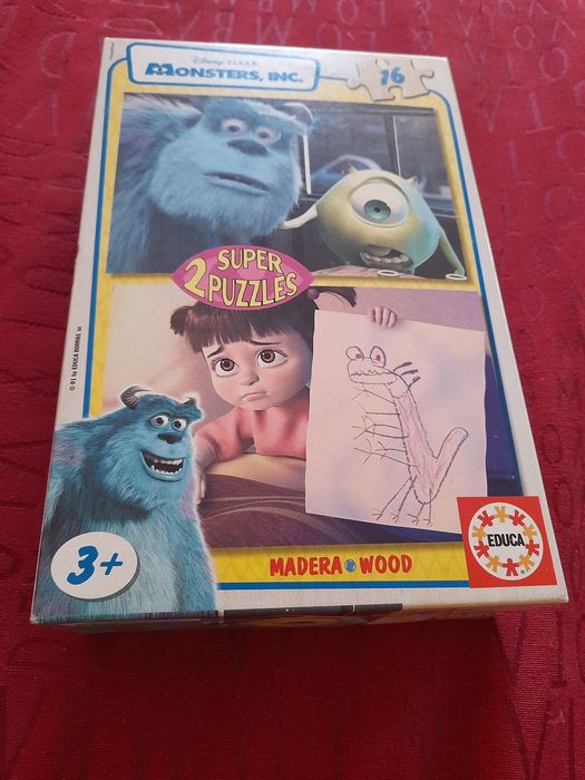 Puzzle Monstros e Companhia (com a Bu) 2 puzzles de 16 peças cada