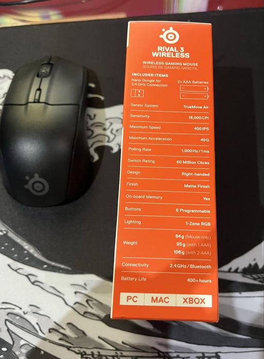 O melhor rato para jogos e tempo de bateria com 400 horas