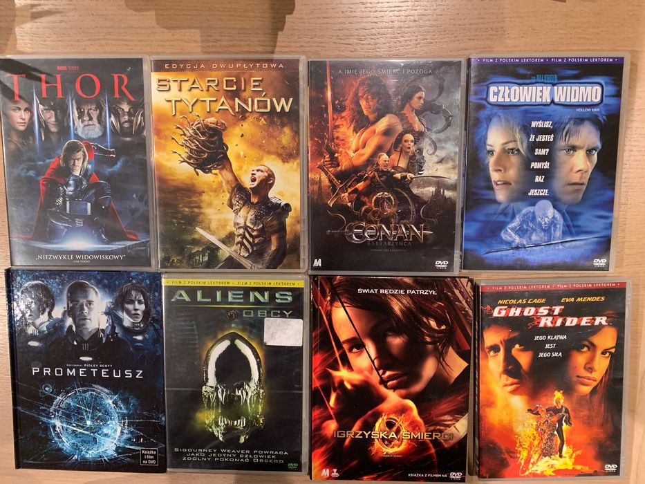 Zestaw 8 filmów na DVD
