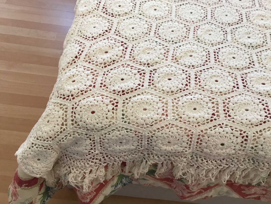 colchas em linha - Crochet