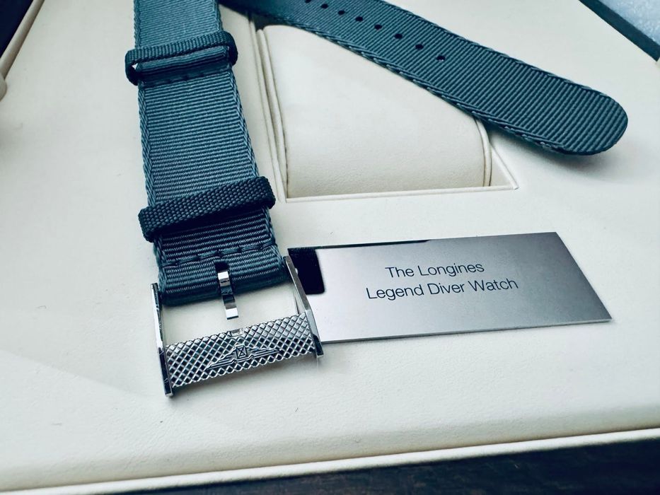 Longines Legend Diver Watch L3.774.4.70.20 GREY SILICIUM