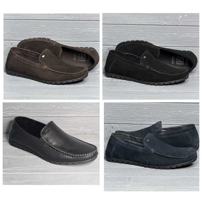 37-48р Мужские черные синие коричневые кожаные замшевые мокасины туфли