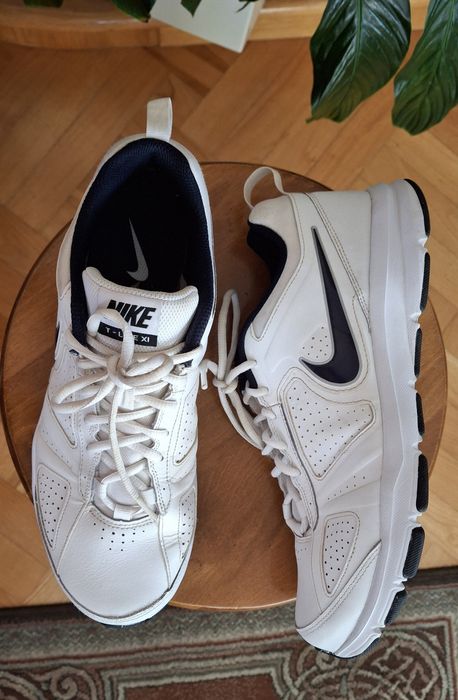 Sneakersy męskie białe skóra Nike  T-Lite XI Eu 45 uk 10