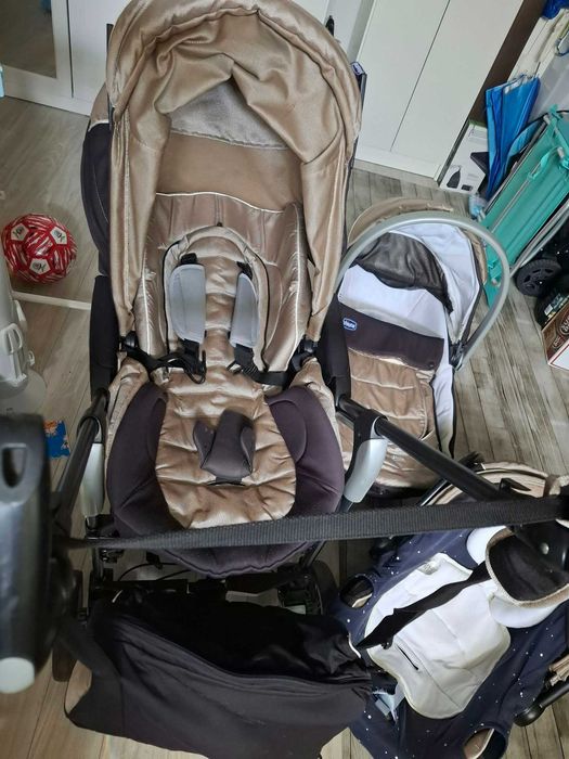 Trio (carrinho de passeio+alcofa+cadeira auto) Chicco Living