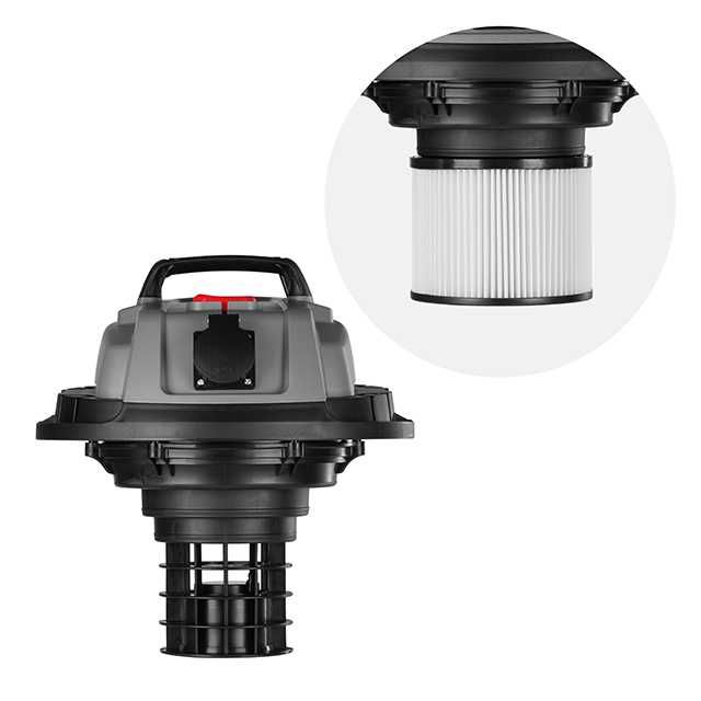 Пилосос будівельний 1.4 кВт, бак 30 л, фільтр, 17кПа INTERTOOL DT-1030