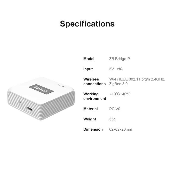 Sonoff Zigbee SNZB02D+Bridge Pro/Температура та Вологость/Розумний Дім