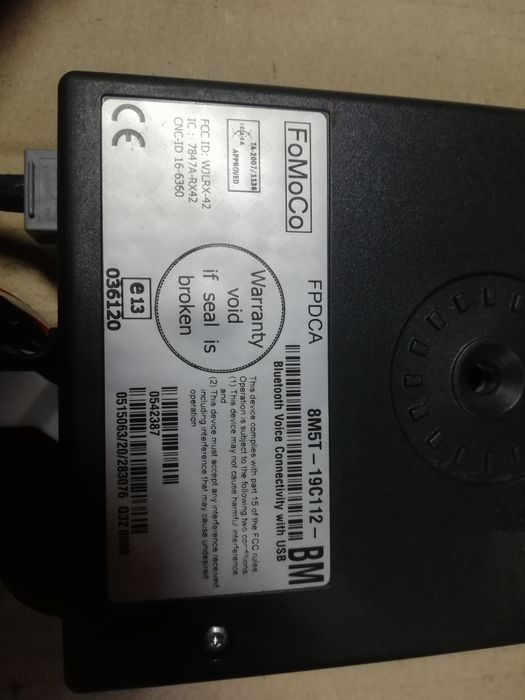 Zestaw głośnomówiący oryginał moduł bluetooth USB Ford Focus mk2 C-max